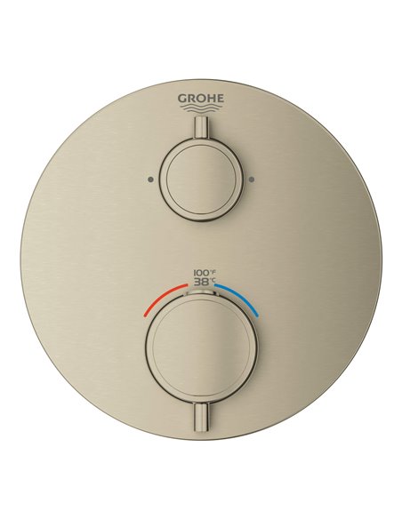 Grohe 24133 Grohtherm Dual Function 2-Handle Thermostatic Valve Trim
