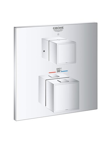 Grohe 24158 Grohtherm Dual Function 2-Handle Thermostatic Valve Trim