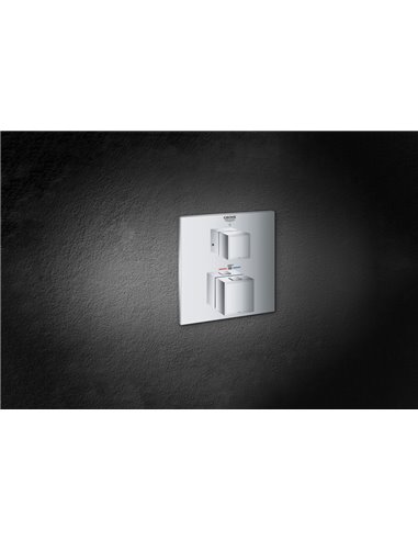 Grohe 24158 Grohtherm Dual Function 2-Handle Thermostatic Valve Trim