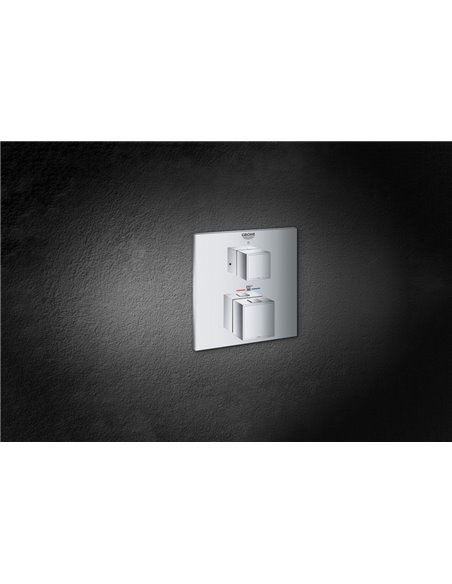 Grohe 24158 Grohtherm Dual Function 2-Handle Thermostatic Valve Trim