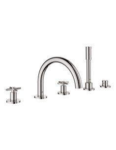 Grohe 25049 Atrio New 5-Hole 2-Handle Deck Mount Roman Tub Faucet with 6.6 L/min - 1.75 GPM Hand Shower 2