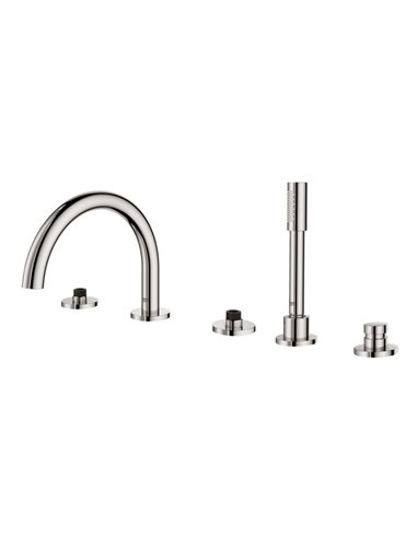 Grohe 25049 Atrio New 5-Hole 2-Handle Deck Mount Roman Tub Faucet with 6.6 L/min - 1.75 GPM Hand Shower