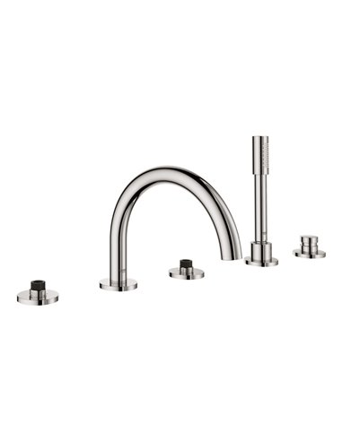 Grohe 25049 Atrio New 5-Hole 2-Handle Deck Mount Roman Tub Faucet with 6.6 L/min - 1.75 GPM Hand Shower