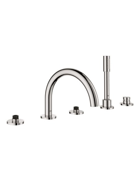 Grohe 25049 Atrio New 5-Hole 2-Handle Deck Mount Roman Tub Faucet with 6.6 L/min - 1.75 GPM Hand Shower