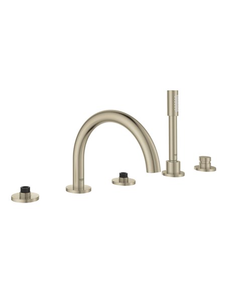 Grohe 25049 Atrio New 5-Hole 2-Handle Deck Mount Roman Tub Faucet with 6.6 L/min - 1.75 GPM Hand Shower