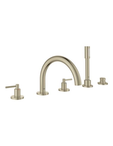 Grohe 25049 Atrio New 5-Hole 2-Handle Deck Mount Roman Tub Faucet with 6.6 L/min - 1.75 GPM Hand Shower