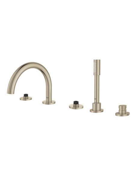 Grohe 25049 Atrio New 5-Hole 2-Handle Deck Mount Roman Tub Faucet with 6.6 L/min - 1.75 GPM Hand Shower