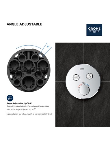 Grohe 29137 Grohtherm Dual Function Thermostatic Valve Trim