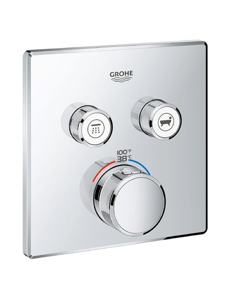 Grohe 29141 Grohtherm Dual Function Thermostatic Valve Trim