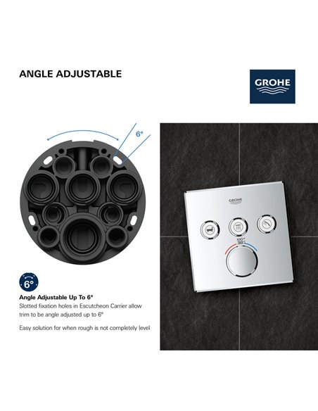 Grohe 29165 Grohtherm Triple Function Thermostatic Valve Trim
