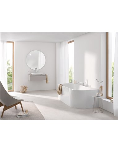 Grohe 29307 Plus 4-Hole Single-Handle Deck Mount Roman Tub Faucet with 6.6 L/min - 1.75 GPM Hand Shower