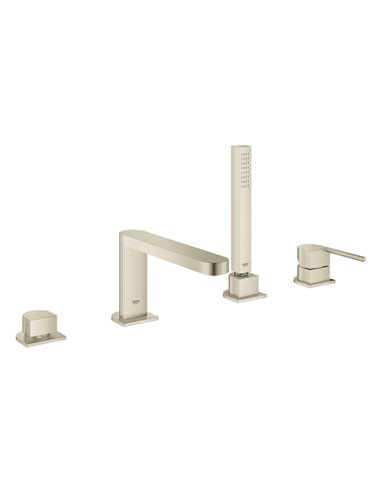 Grohe 29307 Plus 4-Hole Single-Handle Deck Mount Roman Tub Faucet with 6.6 L/min - 1.75 GPM Hand Shower