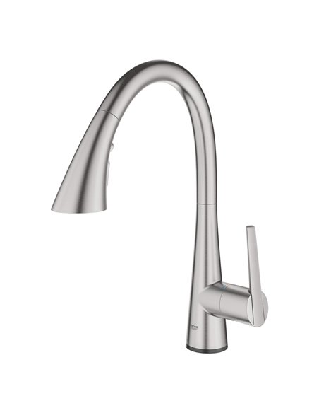 Grohe 30205 Grohe Zedra Single-Handle Pull Down Kitchen Faucet Triple Spray 6.6 L/min - 1.75 GPM with Touch Technology