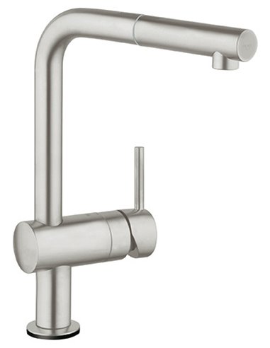 Grohe 30218 Minta Single-Handle Pull-Out Kitchen Faucet Single Spray 6.6 L/min - 1.75 GPM with Touch Technology