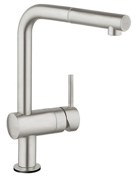 Grohe 30218 Minta Single-Handle Pull-Out Kitchen Faucet Single Spray 6.6 L/min - 1.75 GPM with Touch Technology