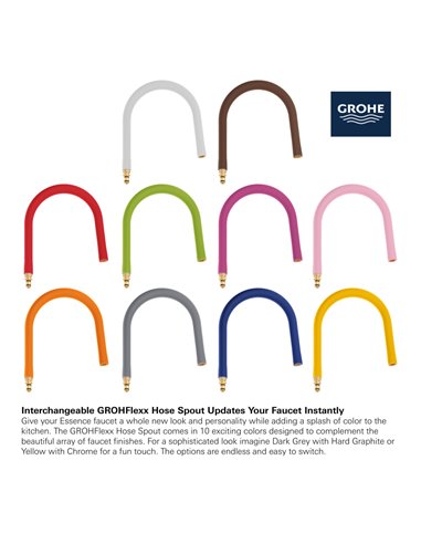 Grohe 30321 Essence New GrohFlexx Optional Spout Replacement - for 30 295 