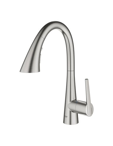 Grohe 30368 Grohe Zedra Single-Handle Pull Down Triple Spray Bar Faucet 6.6 L/min - 1.75 GPM