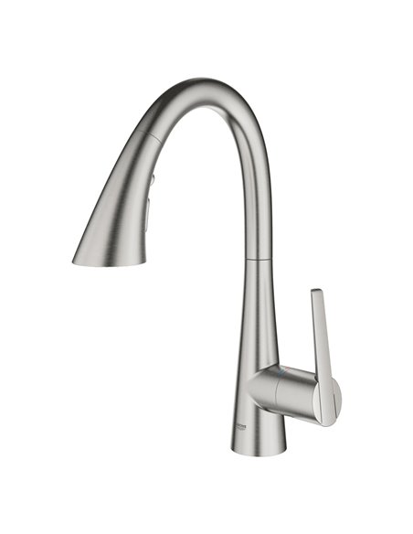 Grohe 30368 Grohe Zedra Single-Handle Pull Down Triple Spray Bar Faucet 6.6 L/min - 1.75 GPM