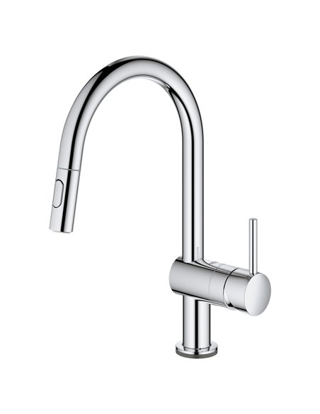 Grohe 31359 Minta Single-Handle Pull Down Kitchen Faucet Dual Spray 6.6 L/min - 1.75 GPM with Touch Technology
