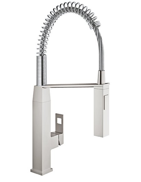 Grohe 31401 Eurocube Single-Handle Semi-Pro Dual Spray Kitchen Faucet 6.6 L/min - 1.75 GPM