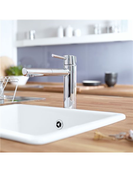 Grohe 31453 Concetto Single-Handle Pull-Out Kitchen Faucet Dual Spray 5.7 L/min - 1.5 gpm 