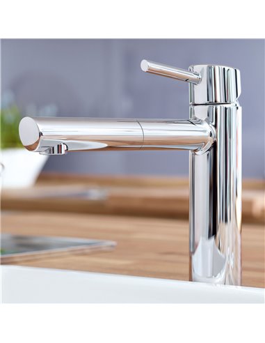 Grohe 31453 Concetto Single-Handle Pull-Out Kitchen Faucet Dual Spray 5.7 L/min - 1.5 gpm 