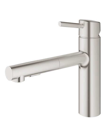 Grohe 31453 Concetto Single-Handle Pull-Out Kitchen Faucet Dual Spray 5.7 L/min - 1.5 gpm 