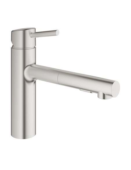 Grohe 31453 Concetto Single-Handle Pull-Out Kitchen Faucet Dual Spray 5.7 L/min - 1.5 gpm 