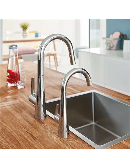 Grohe 32283 Grohe Zedra Single-Handle Pull Down Dual Spray Prep Faucet 6.6 L/min - 1.75 GPM