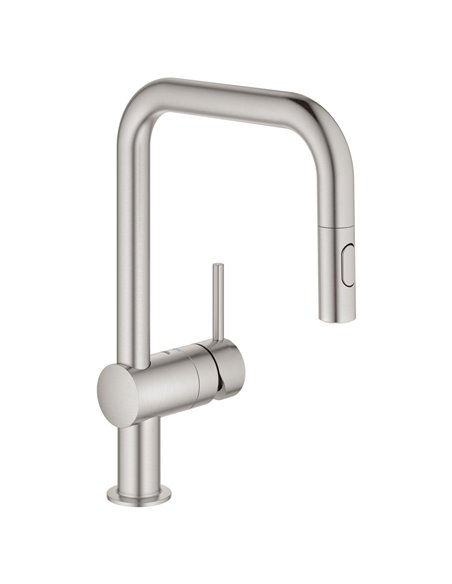 Grohe 32319 Minta Single-Handle Pull Down Kitchen Faucet Dual Spray 6.6 L/min - 1.75 GPM