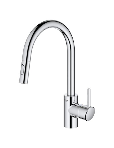 Grohe 32665 Concetto Single-Handle Pull Down Kitchen Faucet Dual Spray 6.6 L/min - 1.75 GPM