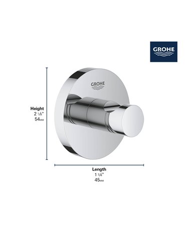 Grohe 40364 Essentials Robe Hook