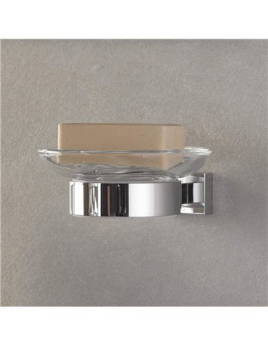 Grohe 40508 Essentials Cube Holder For Glass Soap Dish Or Soap Dispenser