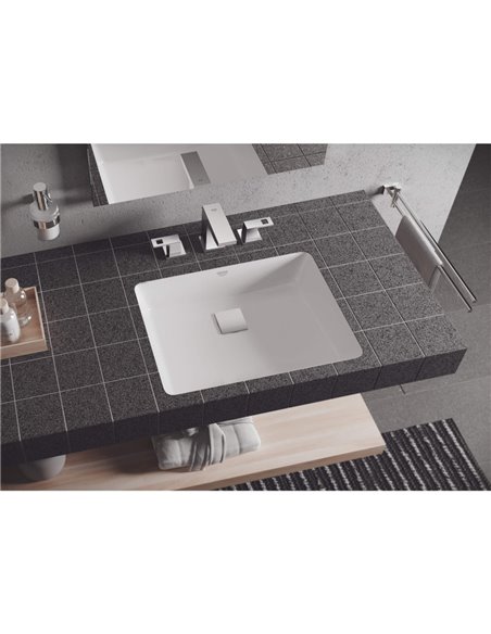 Grohe 40508 Essentials Cube Holder For Glass Soap Dish Or Soap Dispenser