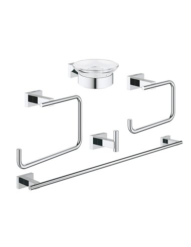 Grohe 40758 Essentials Cube 5-in-1 Accessory Set