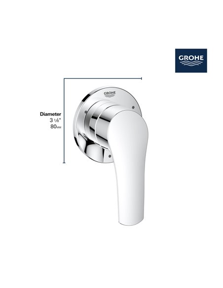 Grohe 19972 Eurosmart 3-Way Diverter Trim