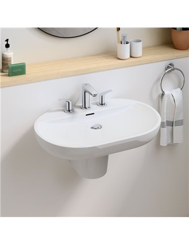 Grohe 20294 Eurosmart 8-inch Widespread 2-Handle S-Size Bathroom Faucet 1.2 GPM