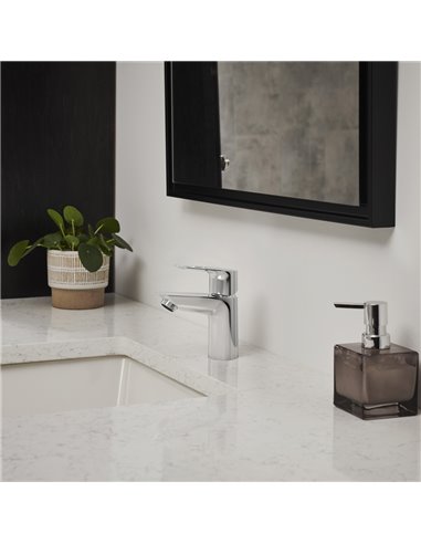 Grohe 23085 Bauloop Single Hole Single-Handle S-Size Bathroom Faucet 1.2 GPM Less Drain