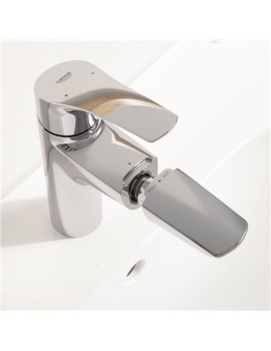 Grohe 23991 Eurosmart Single Hole Single-Handle M-Size Bathroom Faucet 1.2 GPM with Pull-Out