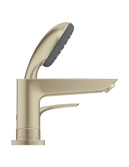 Grohe 25245 Eurosmart 4-Hole Single Handle Deck Mount Roman Tub Faucet with 1.75 GPM Hand Shower