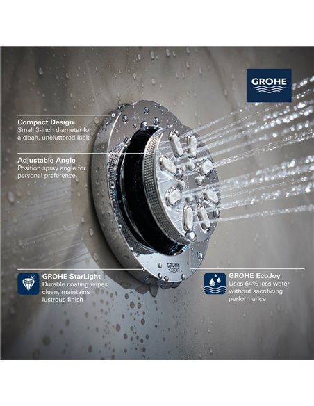 Grohe 26744 Rainshower Body Spray - 2 Sprays 0.9gpm
