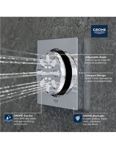 Grohe 26745 Rainshower Body Spray - 2 Sprays 0.9gpm