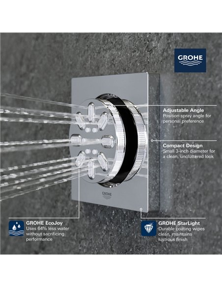 Grohe 26745 Rainshower Body Spray - 2 Sprays 0.9gpm