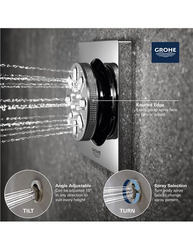 Grohe 26745 Rainshower Body Spray - 2 Sprays 0.9gpm
