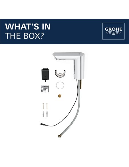 Grohe 36468 Baucosmopolitan E Touchless Electronic Faucet Less Mixing Battery-Powered