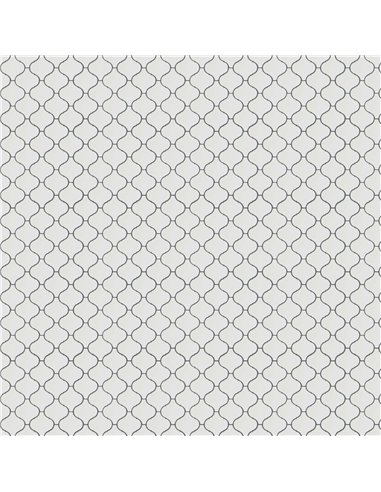 CE Charm 3x3 Arabesque Glossy Bianco L02