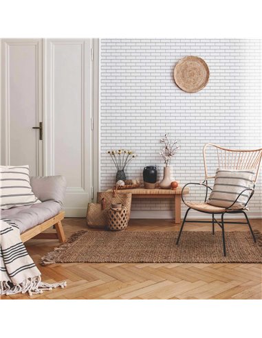 CE Crystal 2x6 White Brick Pattern