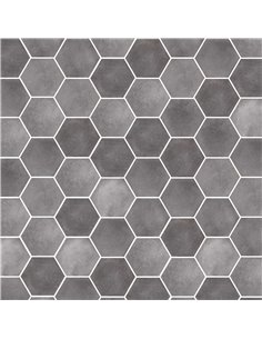 CE Ossido 6" Hex Glossy Grigio