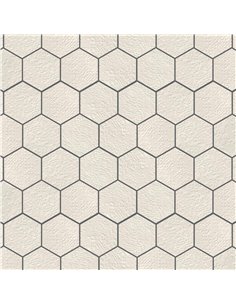 CE Stratford 7x8 Hex Crochet 3D White R92A