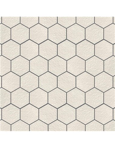 CE Stratford 7x8 Hex Crochet 3D White R92A